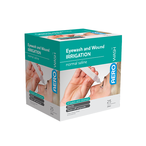 20ml Eyewash Saline Solution (Box of 25 Pods)