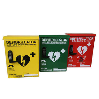 Steel Outdoor Defibrillator AED Cabinet Locked